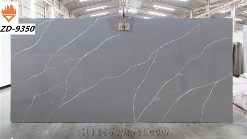 Solid Surface Artificial Quartz Slabs for Kitchen